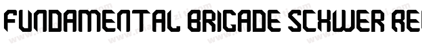 Fundamental Brigade Schwer Regular字体转换